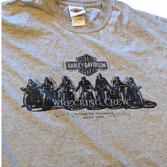 Harley Davidson T Shirt Mens XL Wrecking Crew MN Motorcycle Graphic Biker Tee - Picture 1 of 13